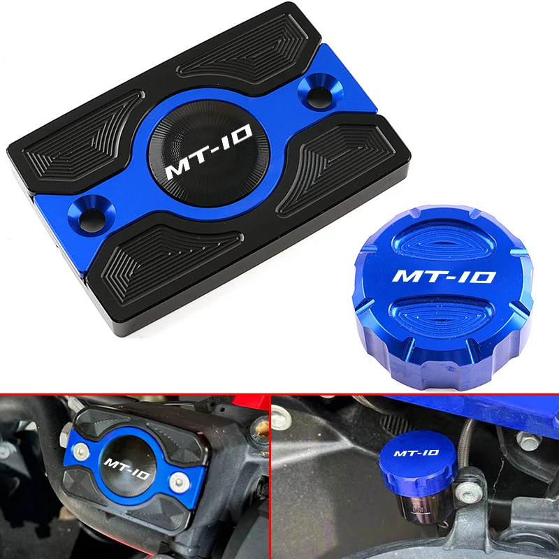 

For Yamaha MT10 MT 10 MT-10 2015-2021 2018 2019 2020 Motorcycle MT10 Accessories CNC Front Rear Brake Fluid Reservoir Cover