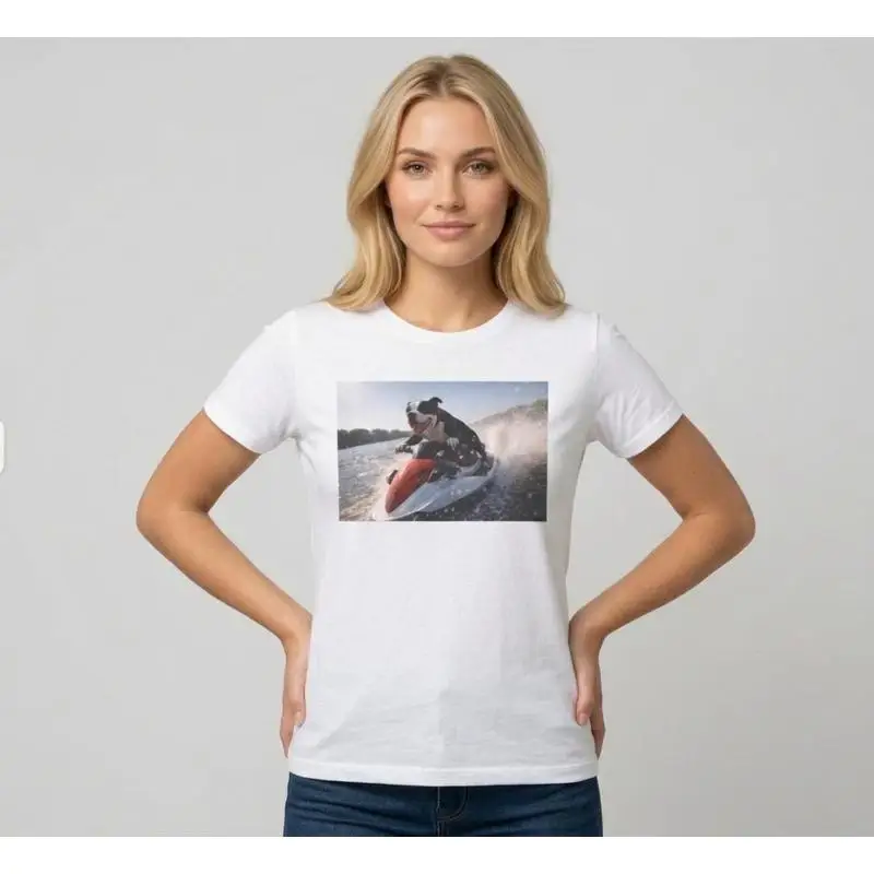 Dog on Jet Ski Funny Dog T-Shirt
