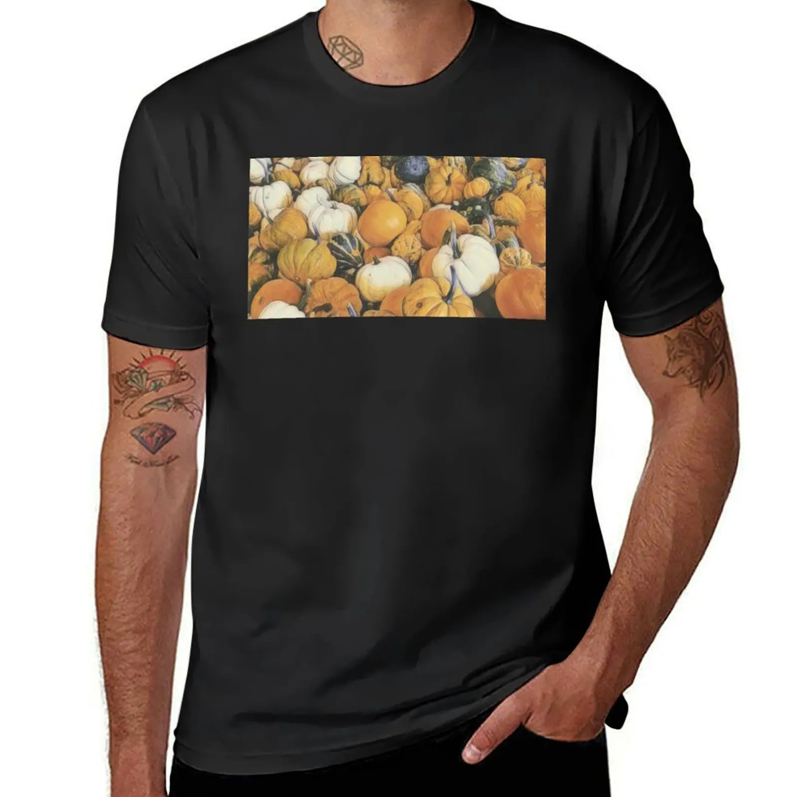 Pumpkin Harvest T-Shirt Aesthetic clothing oversized anime clothes cute clothes t shirts men