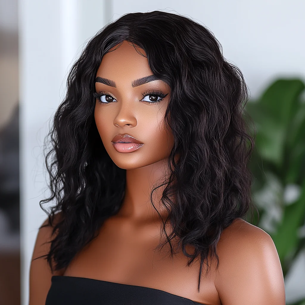 

Sleek 16 Inch Bodywave Human Hair Wigs For Women 30 Brown Colored Brazilian Hair Wigs 100% Real Ready To Wear Bodywave Short Wig