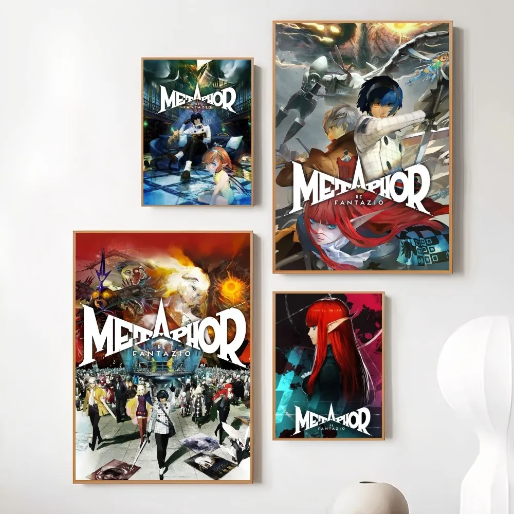 Game Metaphor ReFantazio Poster Prints Wall Painting Bedroom Living Room Decoration Office Small