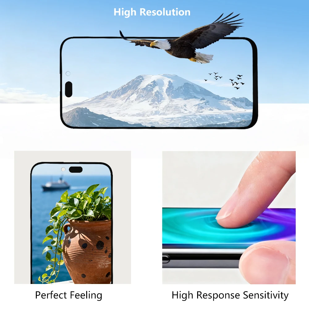 A3257 A3525 SOFT OLED Pantalla For IPhone 17pro LCD Display Touch Screen Digitizer Assembly For IPhone 17pro LCD Replacement