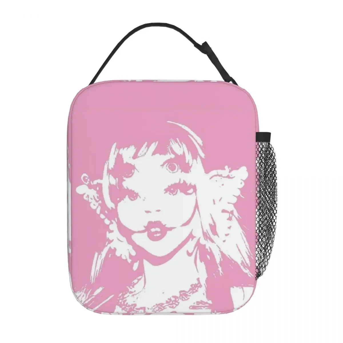 Bolsa de almuerzo aislada para la escuela, enfriador térmico reutilizable, color rosa, Portals, Mel, ideal para comida, de Wong Martinez, Merch