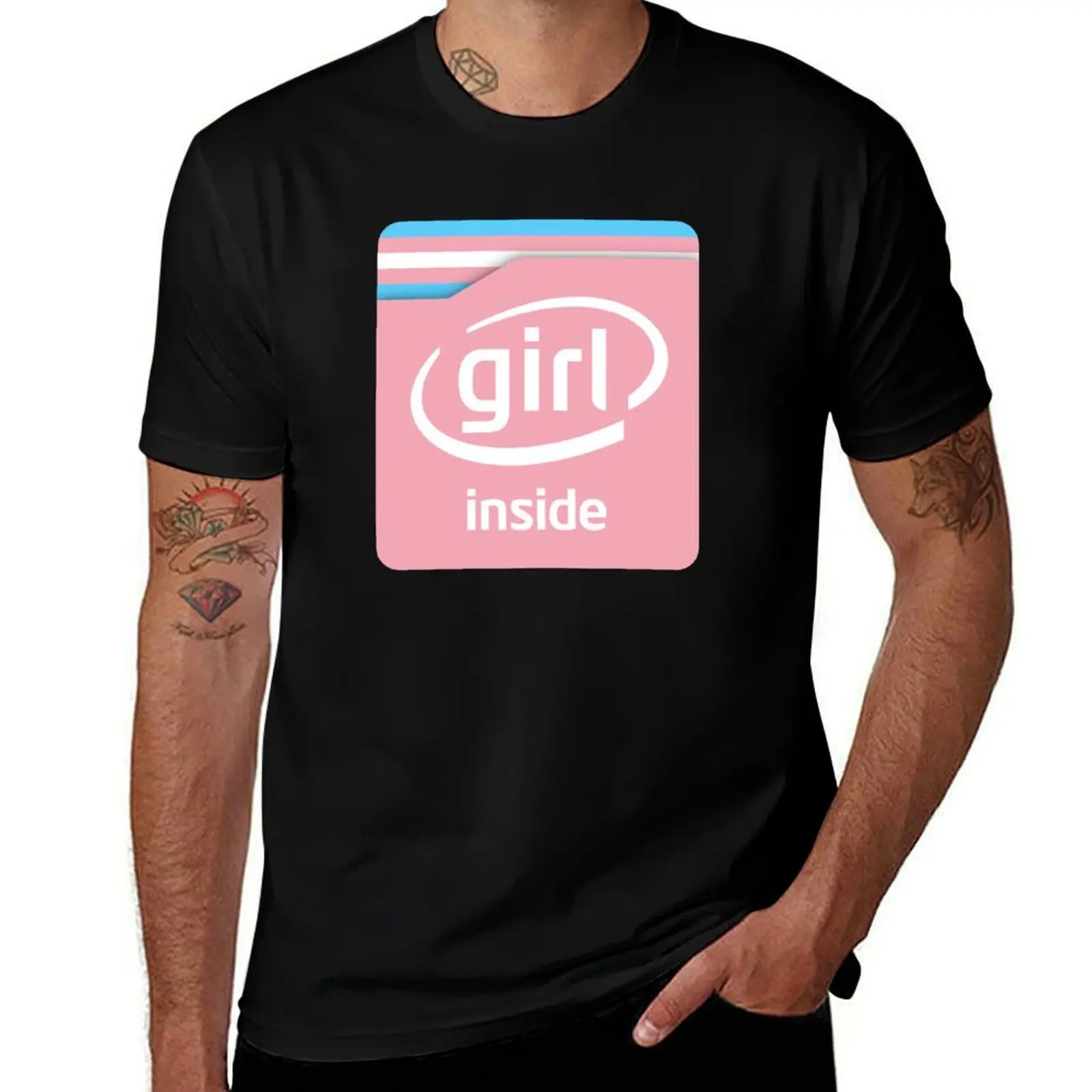 Girl Inside T-Shirt Plus Size Comfort Fit Tee T-Shirt