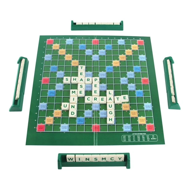 2-4 Players English Spelling Puzzle Game Educational Travel Alphabet Spell Game Fun Learning Toy Perfect for Family Game Night