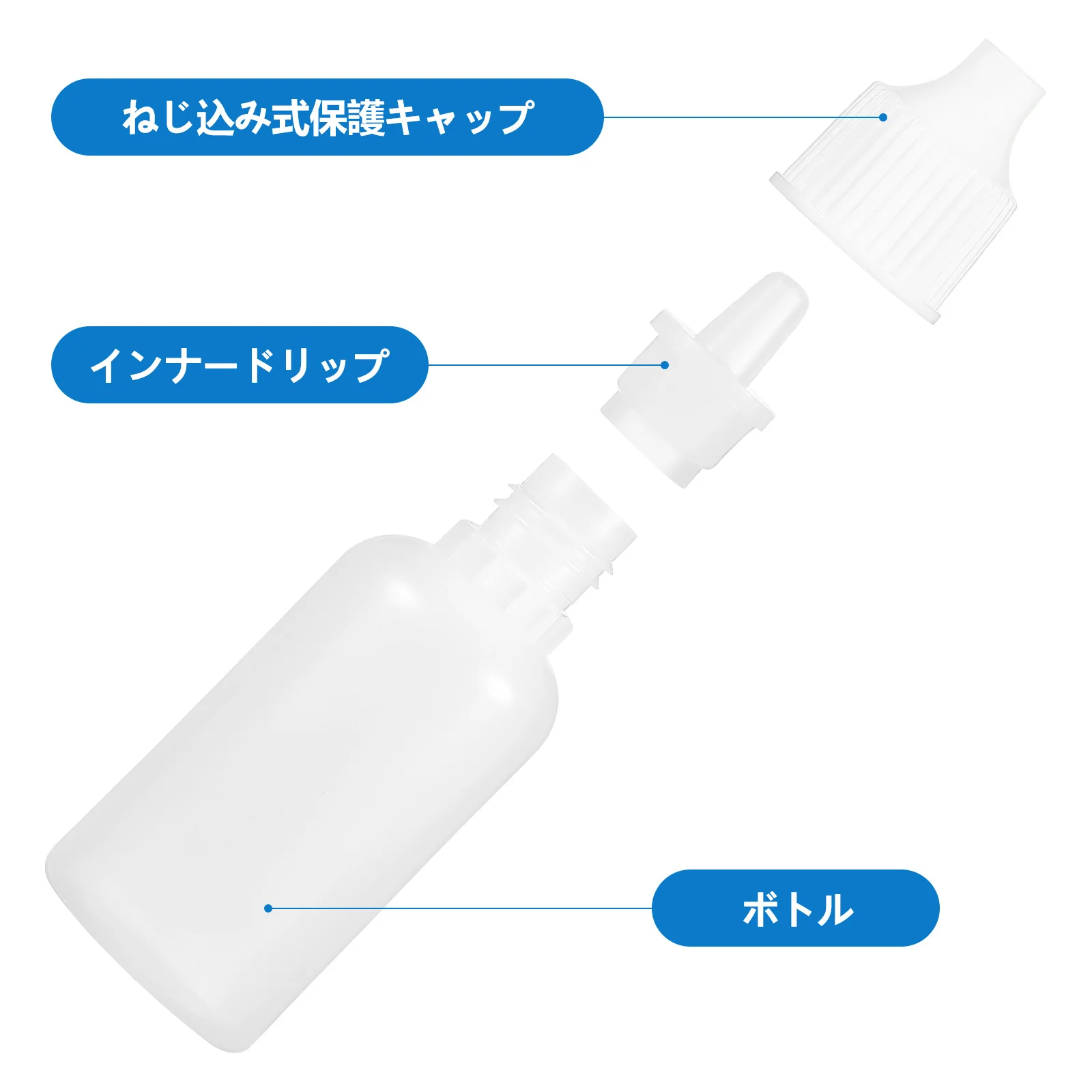 

25Pcs Eye Drops Bottle 20Ml Leakproof Refillable Storage Bottle Portable for Business Trip Empty Subpackaging Container Small