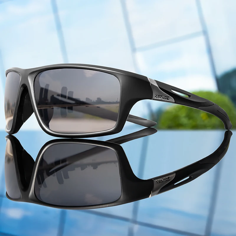 

KAPVOE Polarized Cycling Glasses Outdoor Fiashing Sunglasses Outdoor Running Sunglasses Hiking Drive Bicycle MTB Sports Glasses