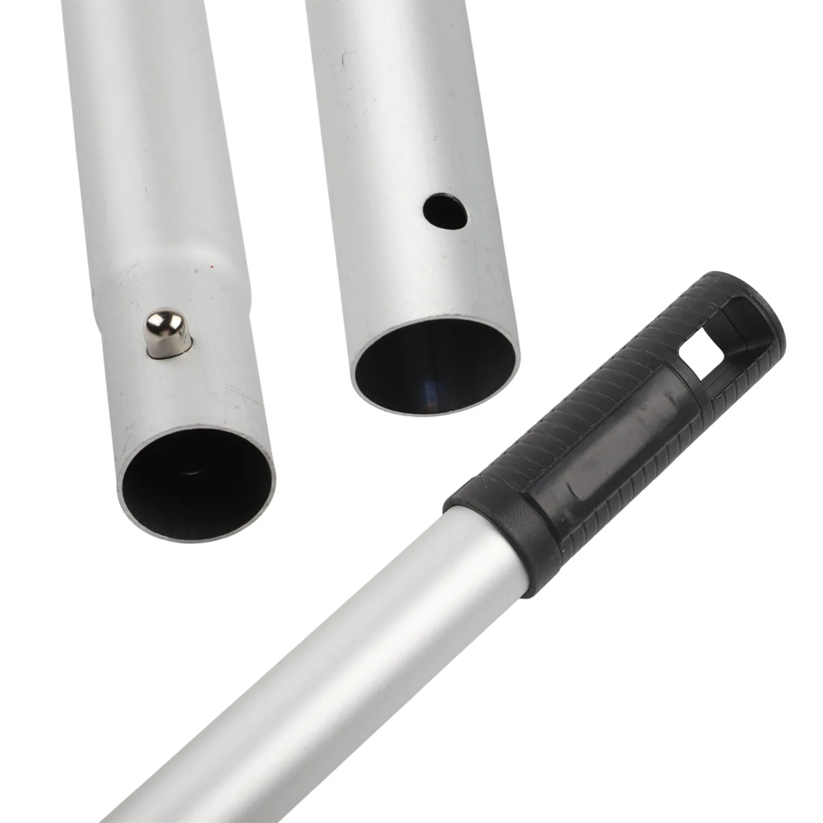 12ft Telescoping Aluminum Extension Pole for High Ceilings 9 Sections Adjustable Reach for Cleaning Windows and Fans