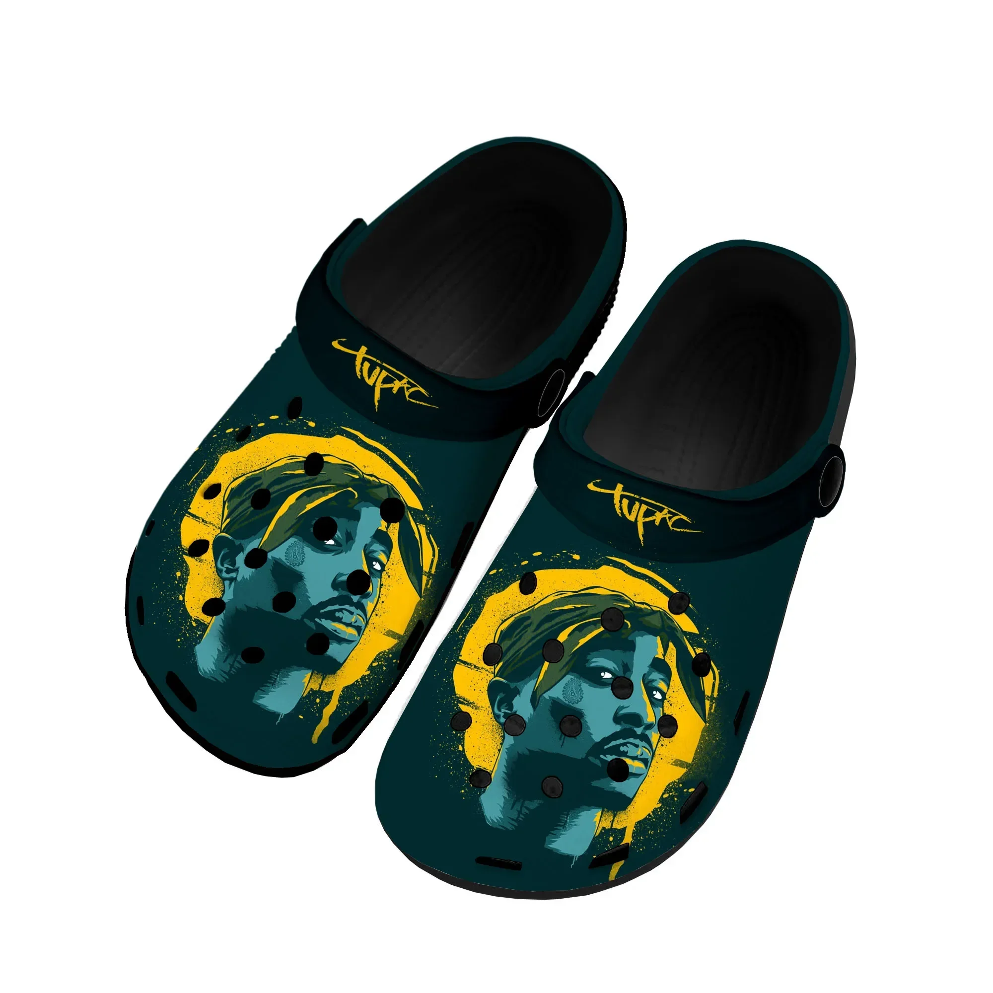 

Rap 2Pac Tupac All Eyez on Me Home Clogs Custom Water Shoes Mens Womens Teenager Shoe 3D Print Garden Clog Beach Hole Slippers