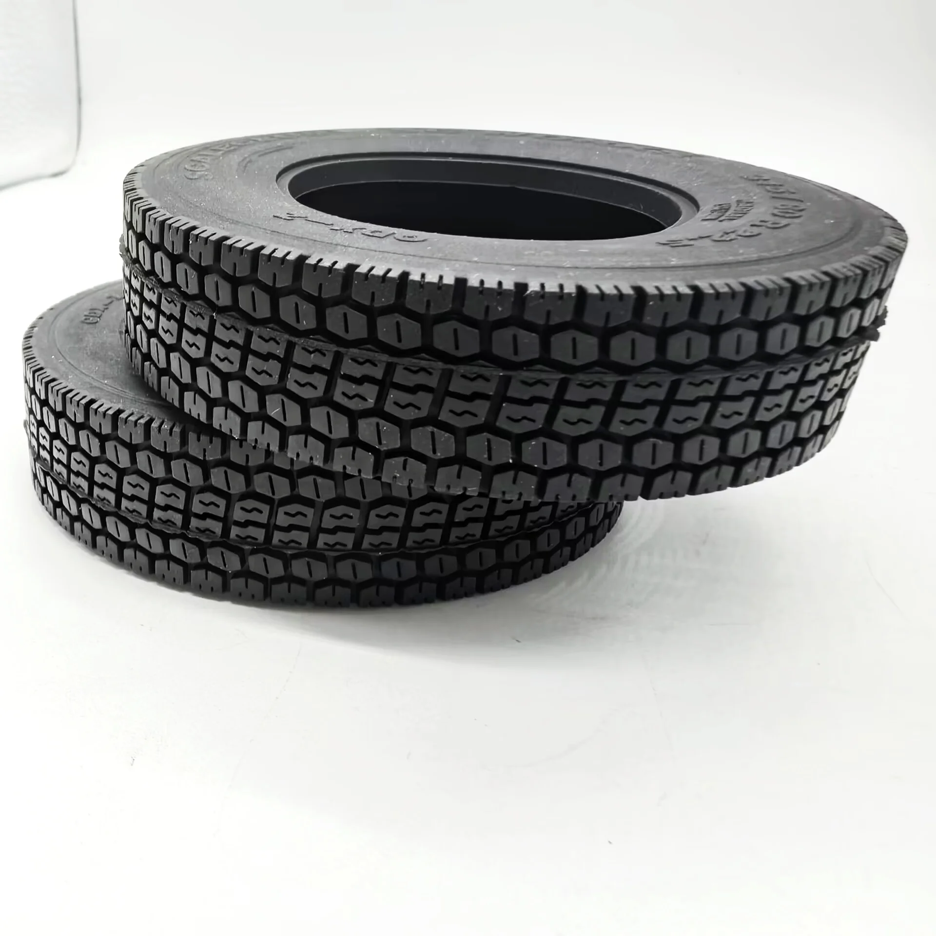 RC 1/14 1 Paar LKW-Simulationsreifen für Tamiya für Scania Man Actros LKW Anhänger Kipper DIY-Teile – Detail 3