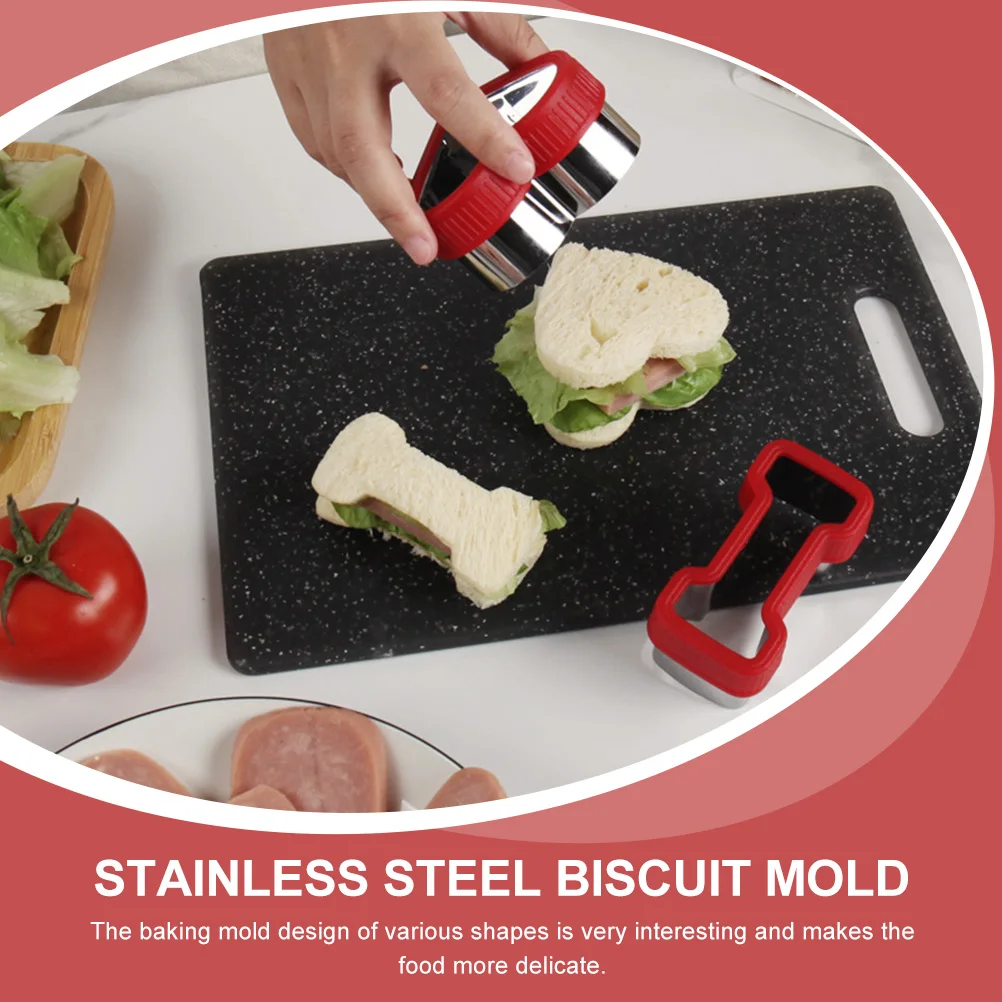 

3Pcs Stainless Steel Cookie Cutters Lovely Baking Molds for Cake Fondant Chocolate DIY Biscuit Cutter Bakery Supplies