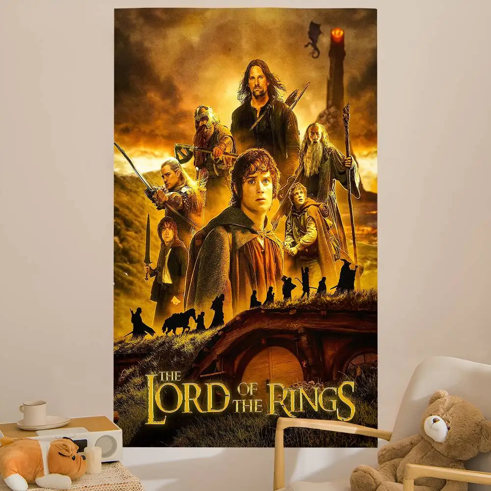 T-The L-Lords Of The R-Rings Movie Hippie Wall Hanging Tapestries Bohemian Wall Tapestries Mandala INS Home Decor