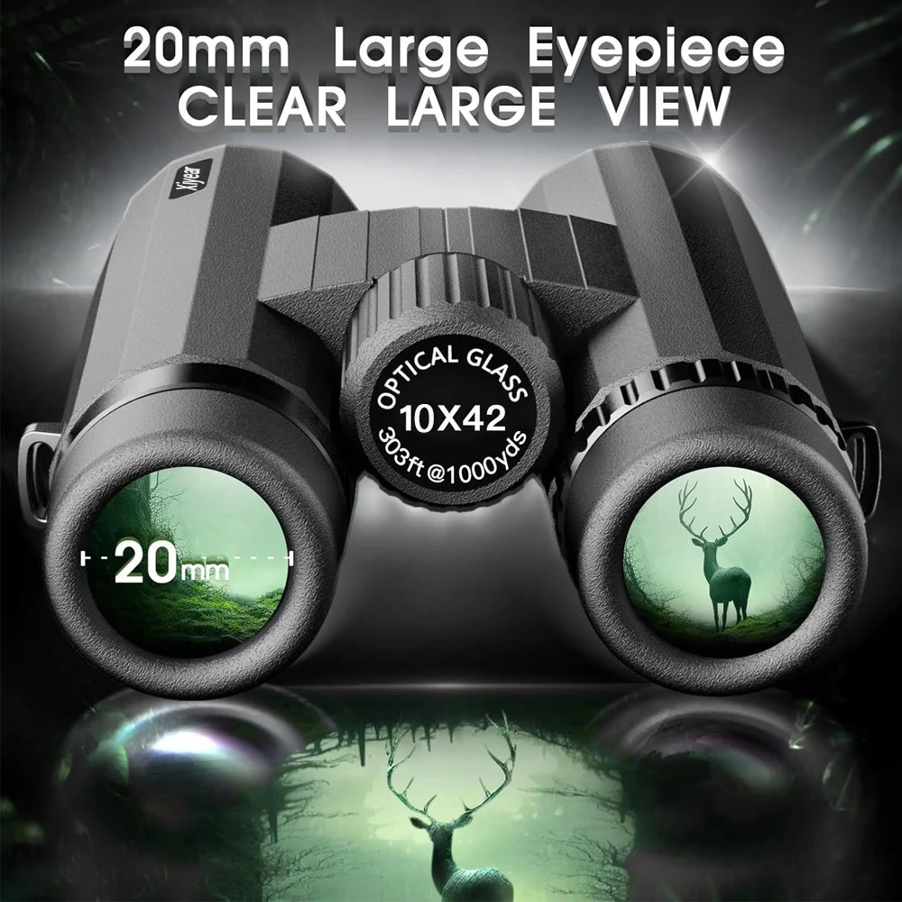 LG18-1042 dürbün 10x42 kapalı kuş gözlemciliği dürbün BaK-4 prizmalar ile çok kaplı, kapalı kuş gözlemciliği gezileri için HD su geçirmez