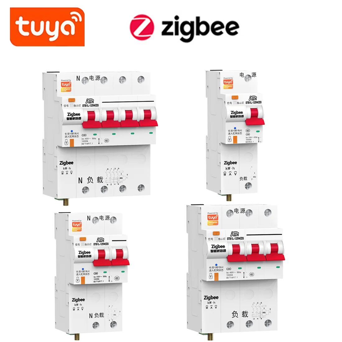 

Smart Air Switch ZigBee Household Metering Circuit Breaker Mobile Phone Remote Control 220V Timing Voice