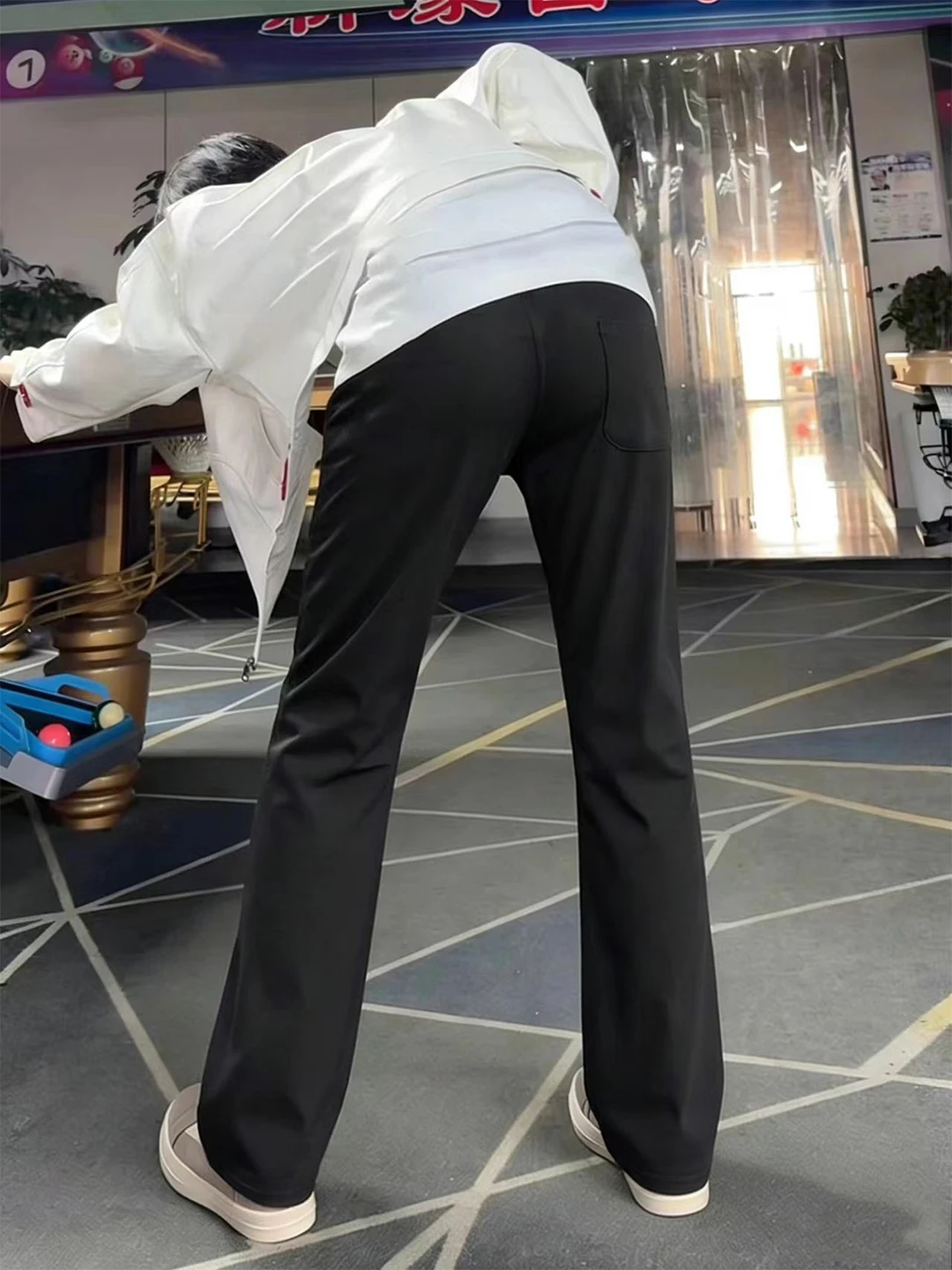 

Bla Ice Skin Fitn Sports Pants Men's Summer Drape American Sle Qui Dry Casual Pants Cool Sensation Straight Leg Jeans