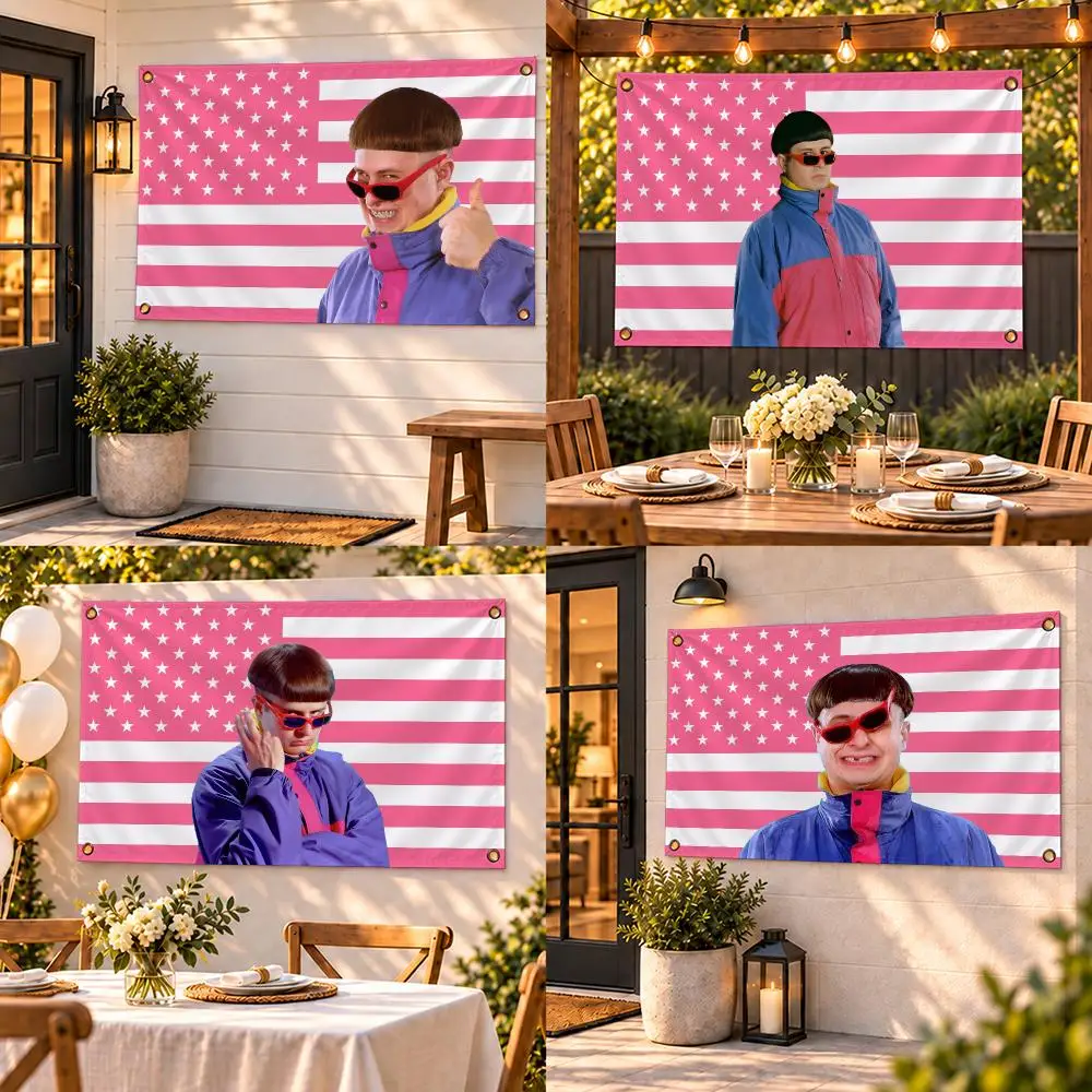 American Singer O-Oliver Tree Flags Custom Wall Hanging Background Art Banner For Bedroom Home Living Room Outdoor Decor