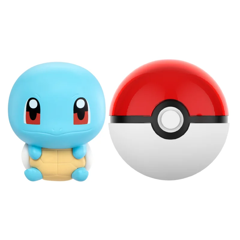 Anime Pokemon PokeBall Mini-Puppen-Actionfiguren Pikachu Charmander Bulbasaur Original Echtes Modell Ornament Spielzeug Geburtstagsgeschenk – Detail 5