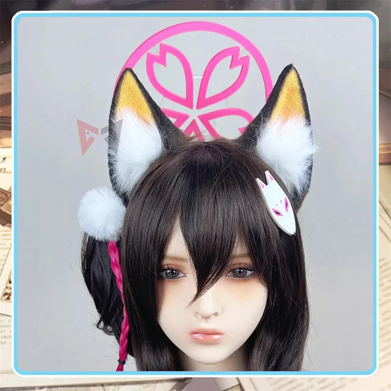 

New Blue Archive Kuda Izuna Fox Ears Cosplay Costume Accessories For Game Party Custom Made