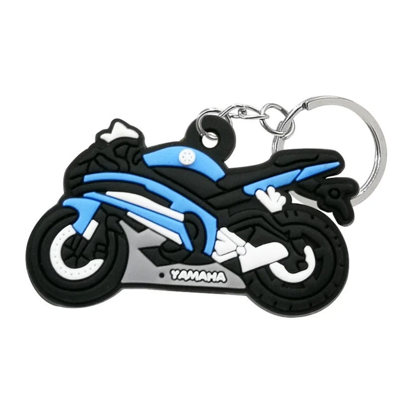 1/25/50PCS Cool Motorcycle PVC Keychain Boy's Car Motorbike Helmet gloves Key Ring Gift Key Chain Bag Accessories for Men Kids