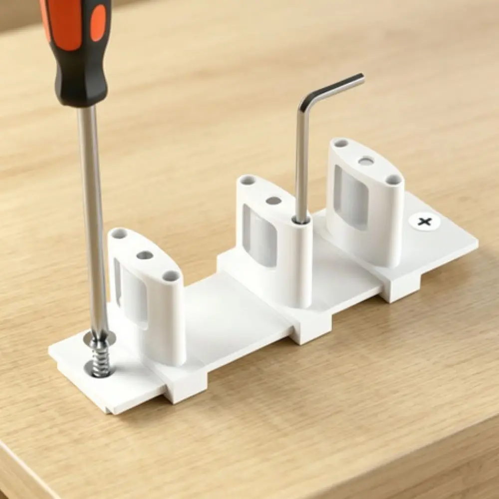 Adjustable Triple Roller Floor Guide For Sliding Wardrobe Door Bottom Track Stabilizer Hardware Kit Easy Install Accessory