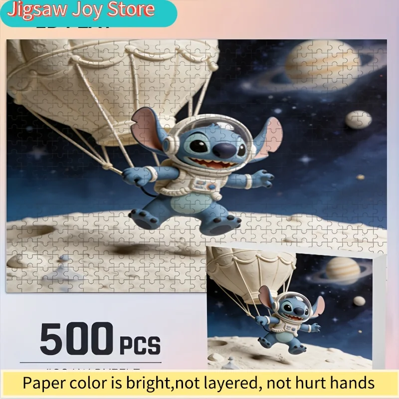 2D Flat, ดิสนีย์ สติทช์ และมิกกี้เมาส์ 2D Flat ปริศนาตกแต่งบ้านแบบพิมพ์ลาย 2D, ดิสนีย์, ความท้าทายด้านการศึกษาสำหรับผู้ใหญ่, ความสนุก