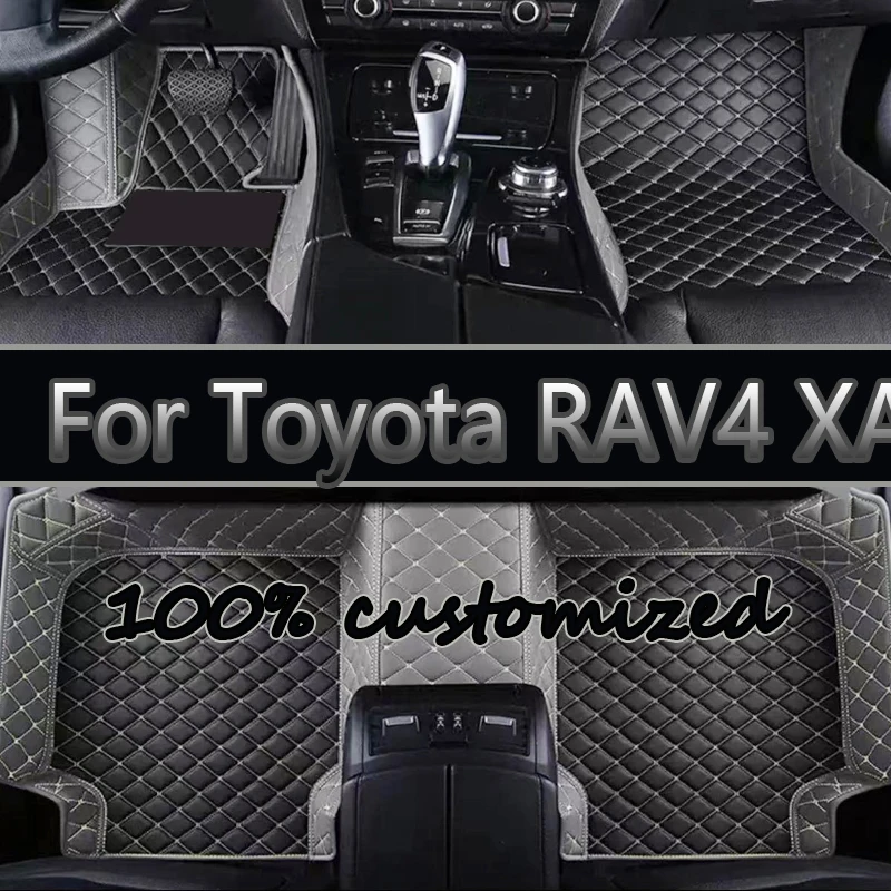 Car Floor Mats For Toyota RAV4 XA50 Hybrid(E-CVT) 2020 2021 2022 2023 2024 Suzuki Across Foot Pads Carpet Interior Accessories