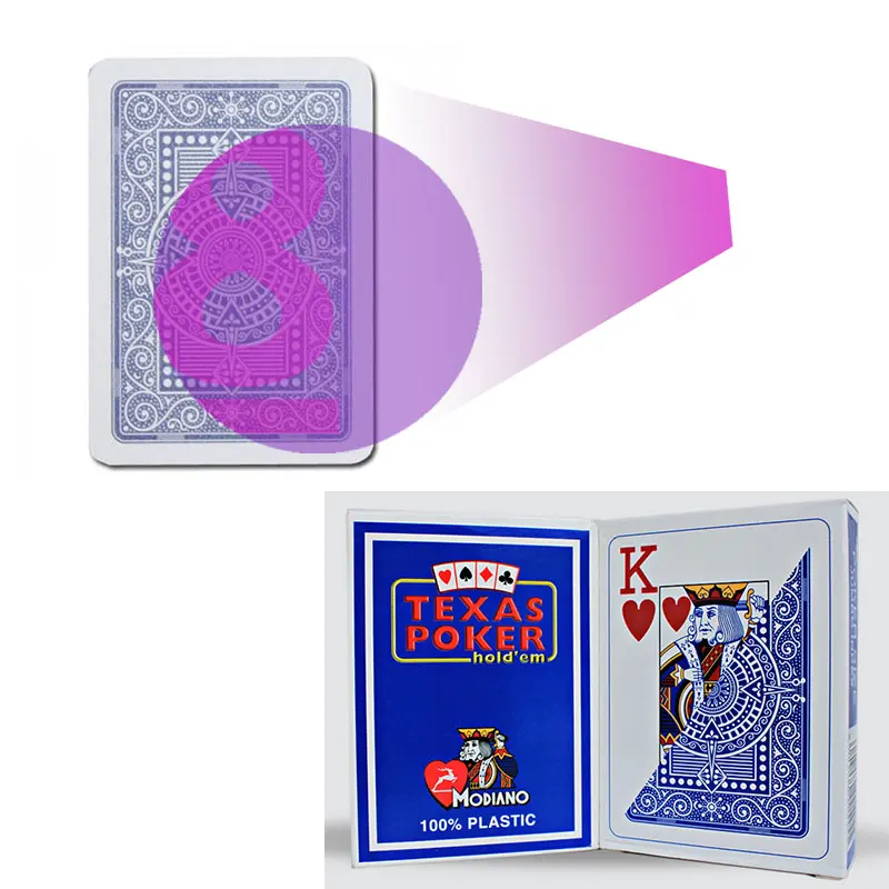 Marked Cards For Infrared Contact Lenses Modiano Texas Poker Anti Cheating Playing Card Game Tricks