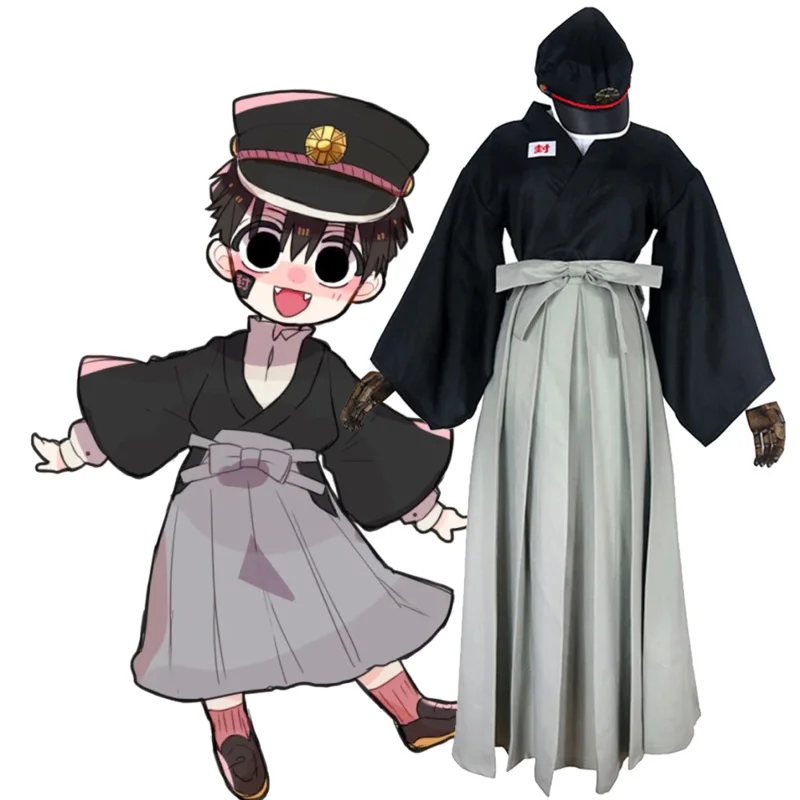 Anime jibaku Shounen Hanako Kun Yugi Tsukasa cosplay costume toilet bound Hanako Kun kimono uniforms Halloween party costume