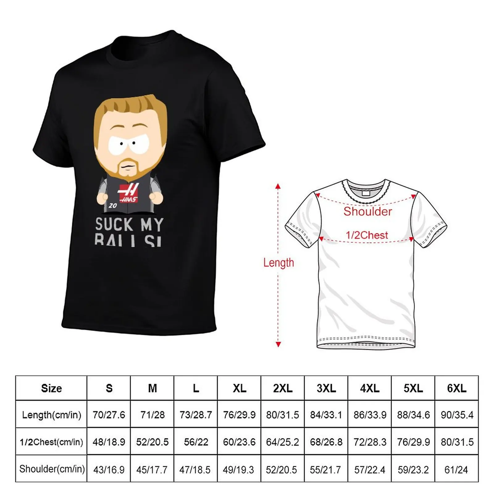 Suck My Balls - Kevin Magnussen (light) T-Shirt Casual Streetwear Short Sleeve Tee