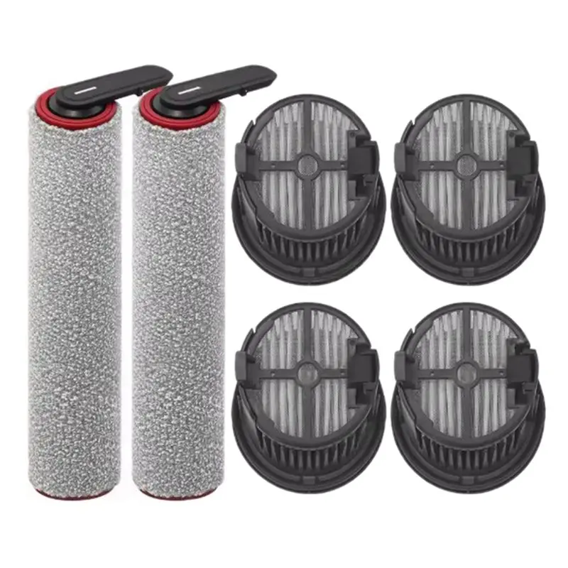 

Набор для замены основной щетки BISM (6 шт.), роликовая щетка, фильтр для Dreame Mova X4 Pro, запасные части для пылесоса для влажной и сухой уборки, HEPA-фильтр