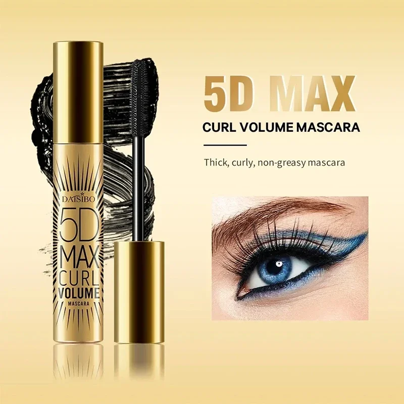 Mascara léger en fibre noire pour extension de cils, outils de maquillage, cosmétiques, crème imperméable, volume des cils, sans bavures, 5D Max