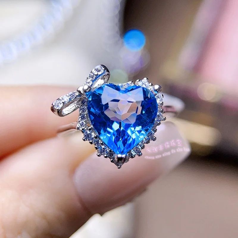 925-silver-heart-shaped-ring-setting-pendant-empty-base-for-embedding-ladies-fashion-jewelry-accessories-ring-holder-set