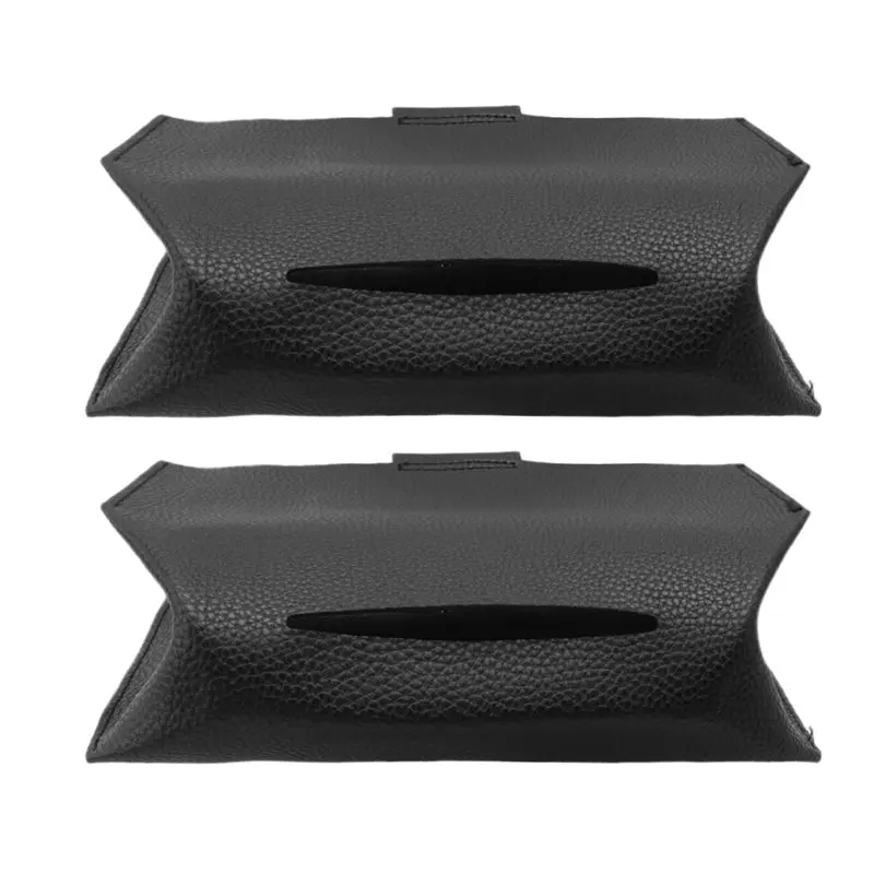 

ABKW-Tissue Box Cover Holder Compatible With Paper Hand Towels,Leather Paper Towel Dispenser For Tabletop,Bathroom,Car,Office