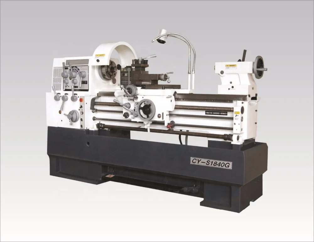 Torno Manual Horizontal de precisión de alta velocidad CY-S1860G para torno Manual de acero Torno Para Metal Mesin Bubut