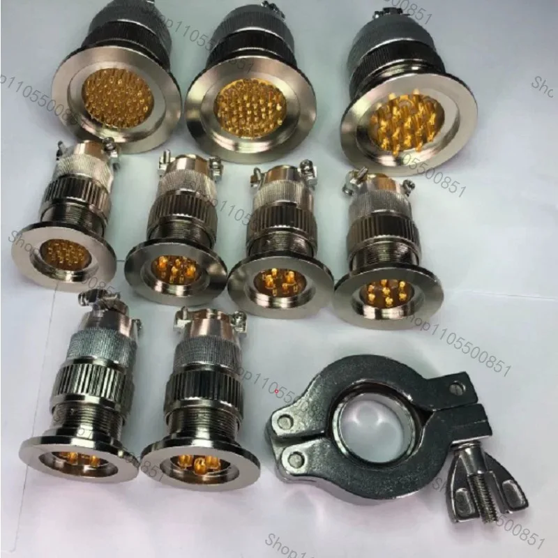 1pcs Hermetically Sealed Vacuum Connector Glass Sintered Aviation Plug Kf25 Series Kf40 Series
