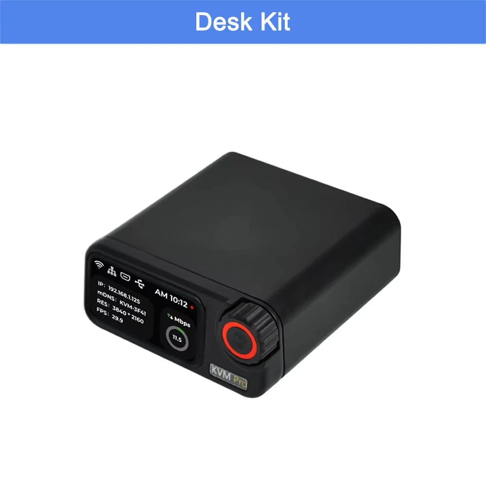 Sipeed NanoKVM-Pro ATX/Desk 4K IP-KVM GbE WiFi6 PoE Mini Remote