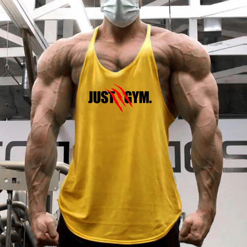 Mùa Hè Tập Thể Hình Có Bông Y Lưng Tập Gym Quần Áo Cơ Áo Sơ Mi Không Tay Tập Luyện Stringer Bể Nam Thể Thao Áo Vest