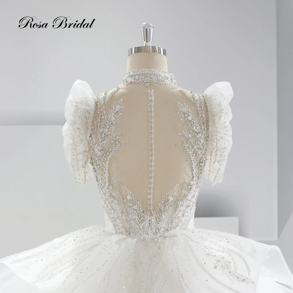 2024 New Design Of Original Korean Beaded Wedding Dress