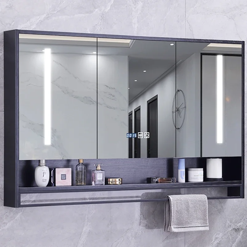 Nordic Defogging Bathroom Cabinets Intelligent Modern Designer Bathroom Cabinets Touch Home Furniture Compartiment HBMC