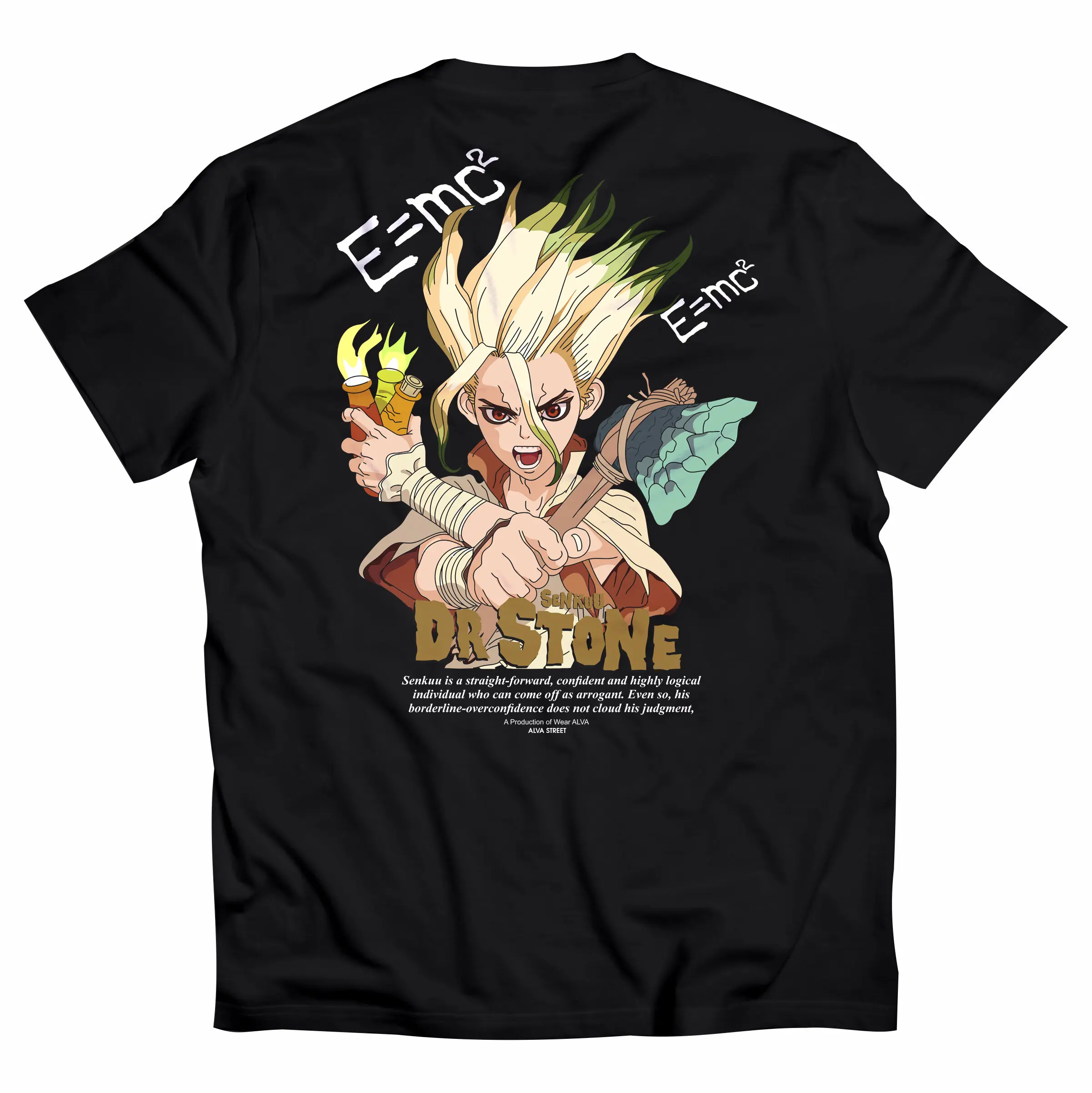 Dr STONE SENKUU 001  Baju Anime  TShirt Jepang  Kaos Wibu  Distro  Unisex Streetwear  Oversize  Dewasa