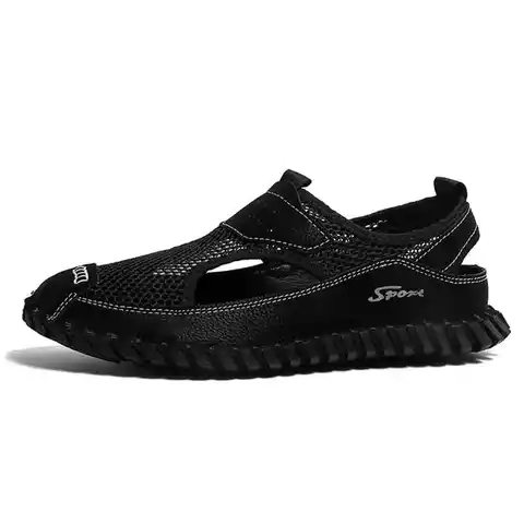 Casual Herr Sandaler Slip On Strandskor Mjuk Sula Snabbtorkande För Promenader 6 best sales herrsandal - №6