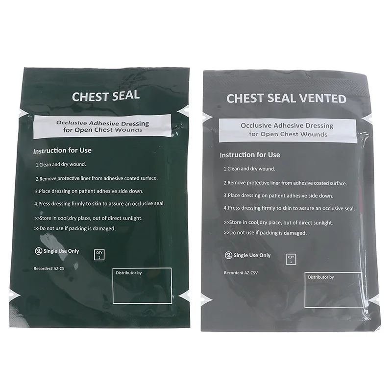 Chest Cavity Sealing Hydrocolloid Dressing Chest Sealing Patch Training Protective Rescue Equipment