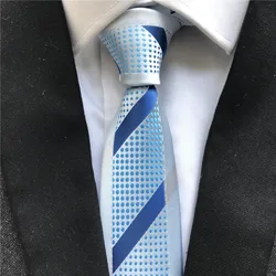 Corbatas de tejido Jacquard para hombre, nudo de contraste con rayas diagonales, corbata, nuevo diseñador