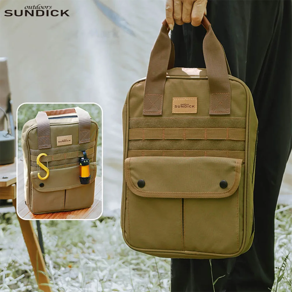 مجموعة أدوات الطبخ منظم السفر لملعقة شوكة السكين والتخييم والسفر وحقيبة تنظيم أواني الطبخ للشواء والتخييم والمشي لمسافات طويلة والسفر