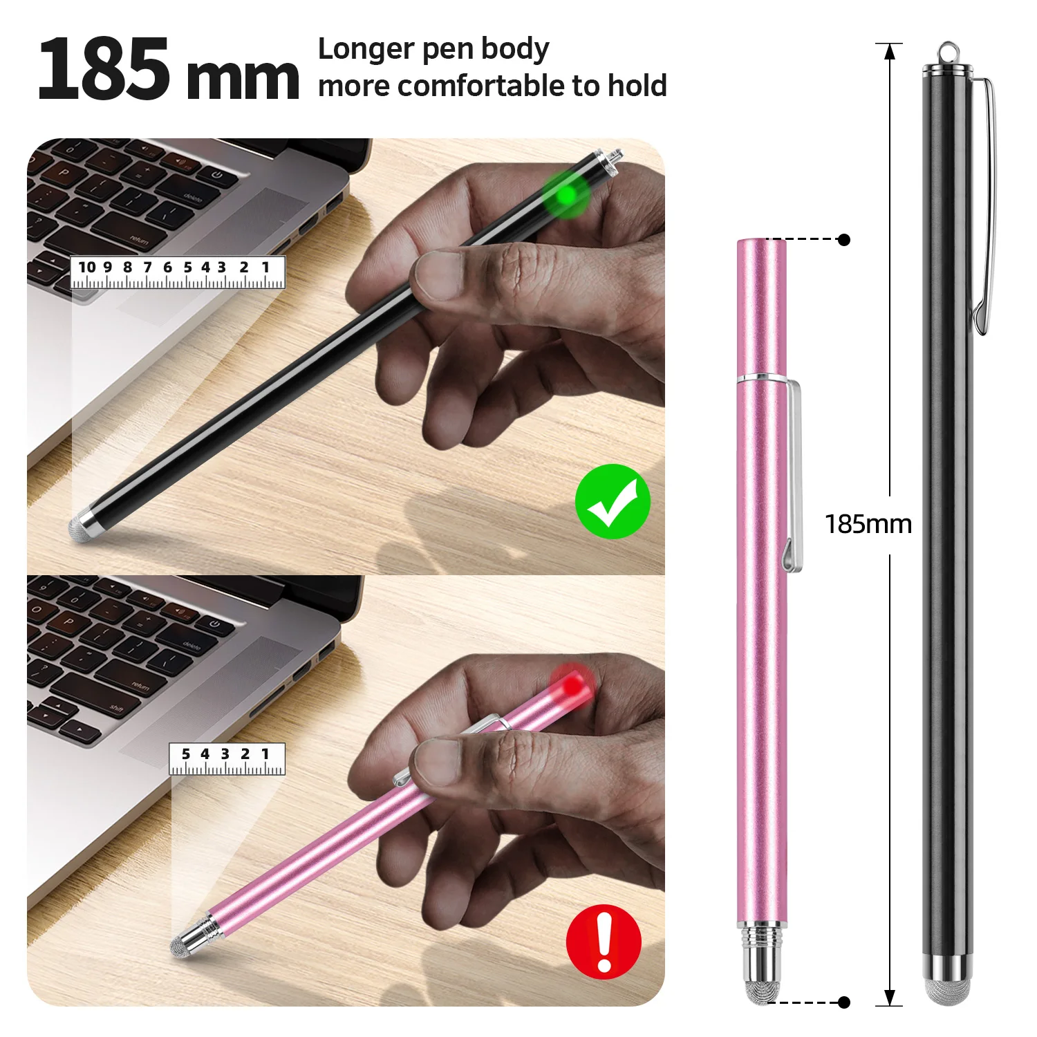 Lengthen 18.5cm Stylus Pen for Iphone Samsung Tablet CellPhone Universal Long Capacitive Touch Screen Pencil Drawing Pencils