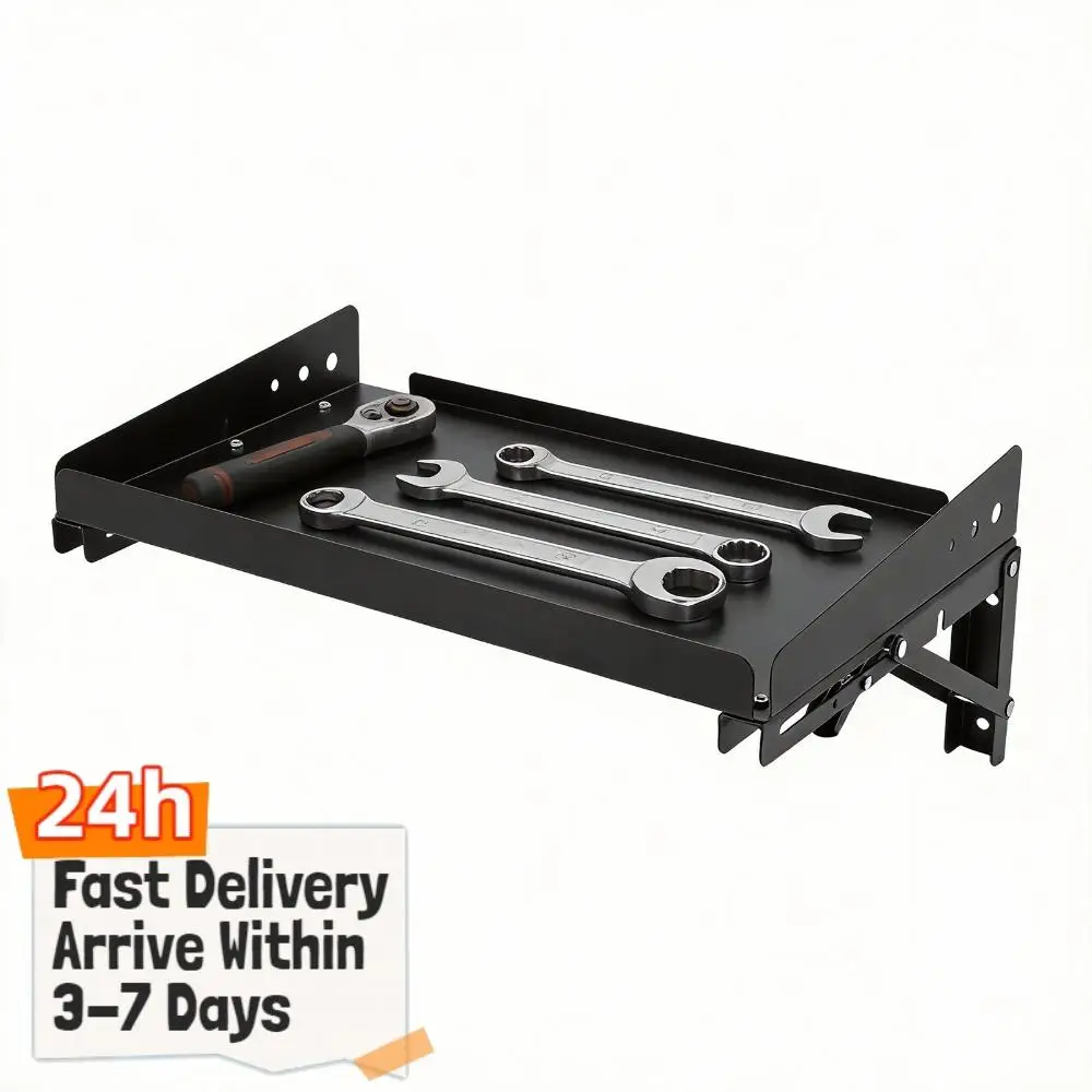 

Набор из 2-х настенных складных полок для хранения, усиленные полки для гаража, кухни, прачечной, мастерской