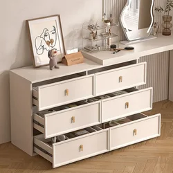 Corner Dressing Table Elegant Desk Decor Compact White Teenager Big Handle Drawers Dressers Chest Tocadores Bedroom Furniture