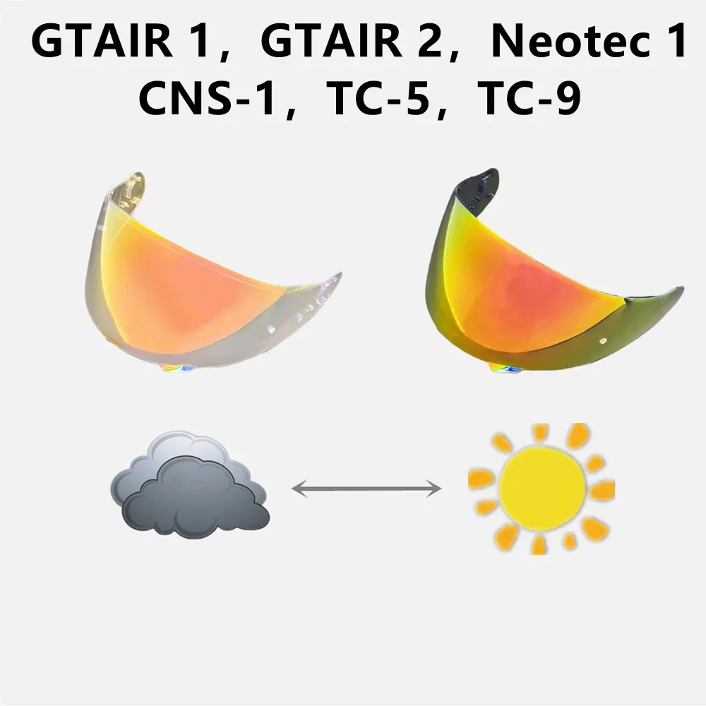 

GT AIR Motorcycle Helmet Visor Lens For SHOEI GT Air2 Neotec CNS-1 TC-5 TC-9 Replace Anti-UV Anti-Scratch Dustproof Windshield
