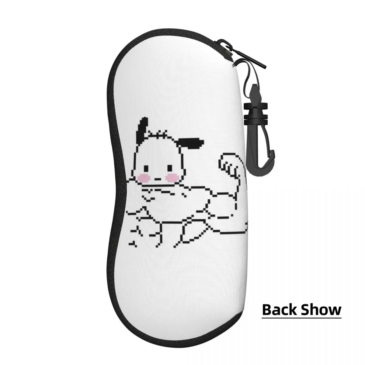 Custom Pochacco Muscle Eyeglass Glasses Case Women Men Soft Sunglasses Protective Pouch