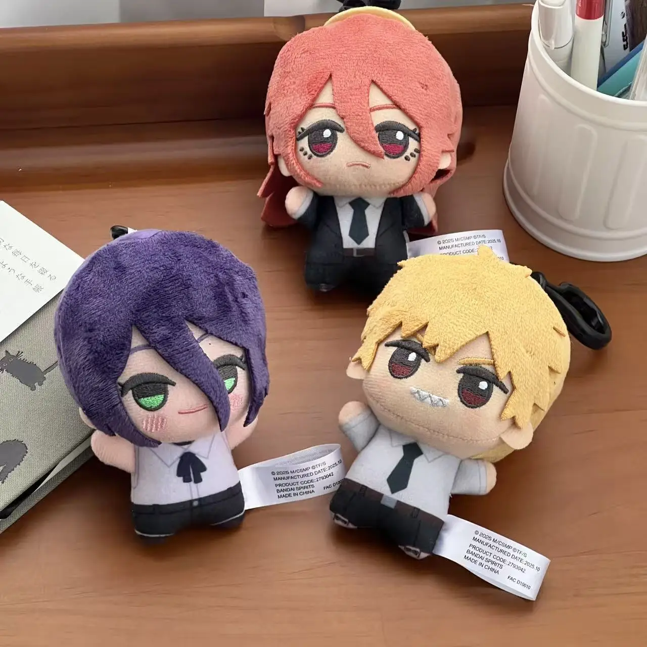 رأى Denji Angel Reze Hayakawa Aki Plushie تأثيري أنيمي الكرتون لطيف شعاع الشكل المعبود قلادة المفاتيح التميمة هدايا عيد الميلاد